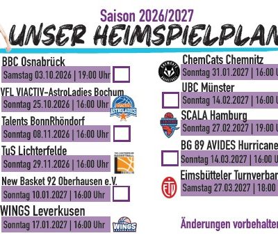 Heimspielplan Heimspielplan